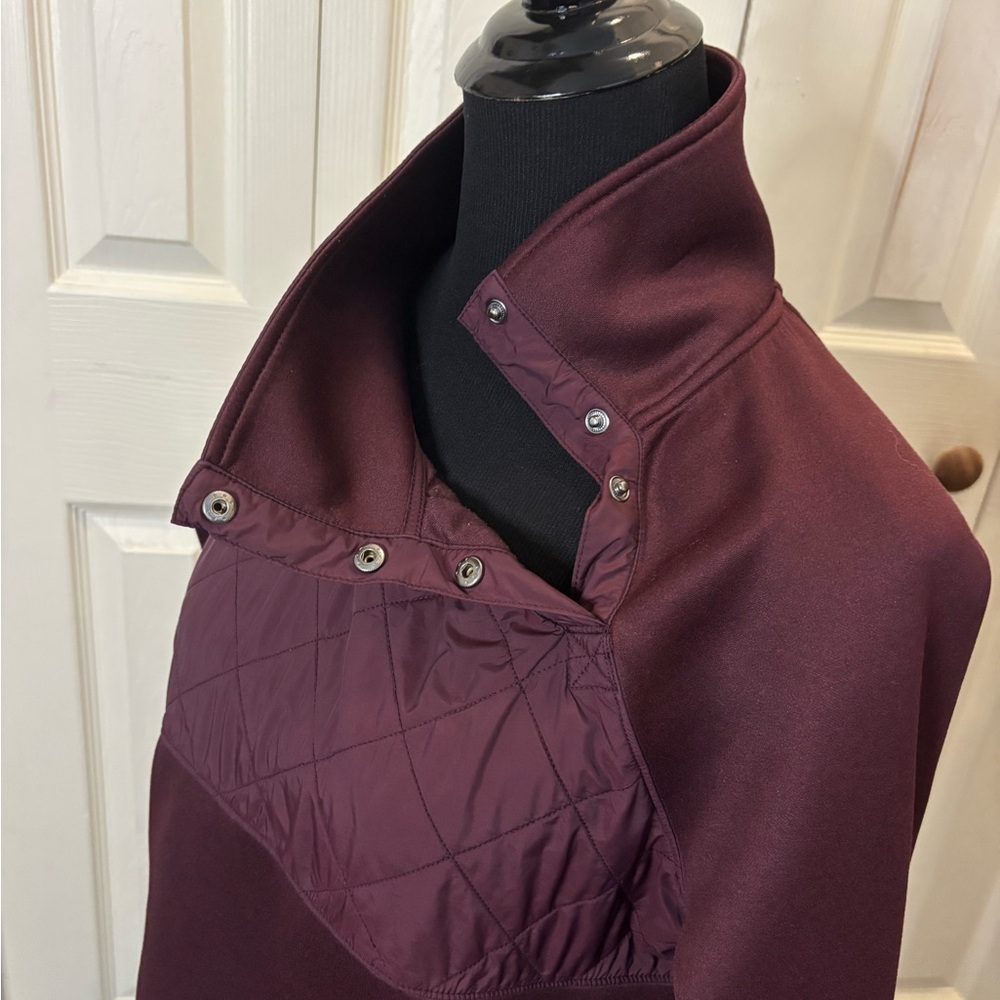 32 Degrees Maroon Quilted Pullover - image 4